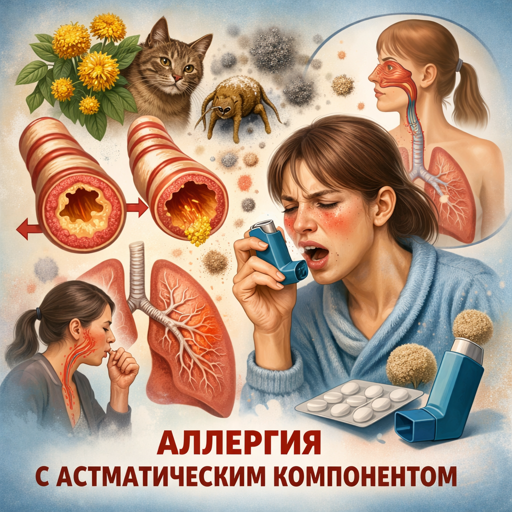 Аллергия с астматическим компонентом