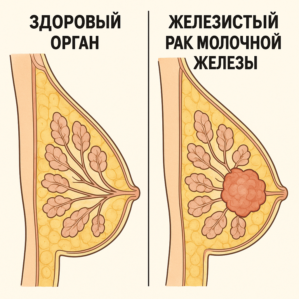 Железистый рак молочной железы