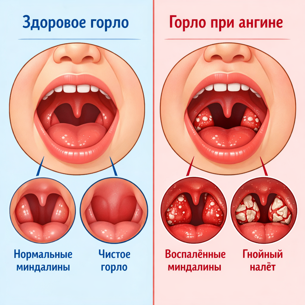 Ангина у детей