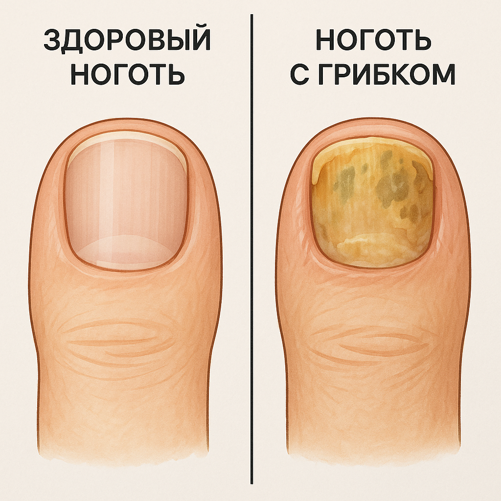 Грибок на ногтях