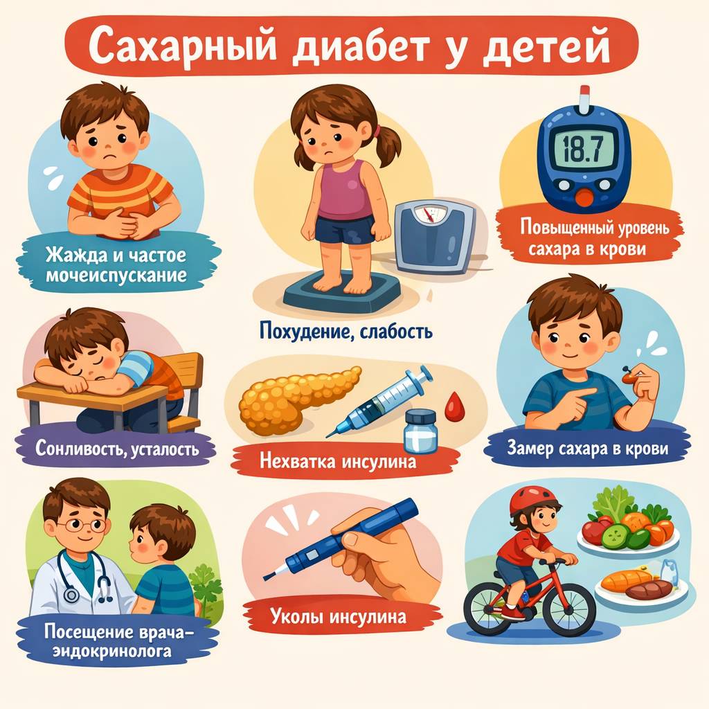 Сахарный диабет 1-го типа у детей